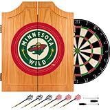 NHL Minnesota Wild Dart Cabinet includes Darts and Board