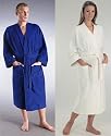 Bademantel-Atlantik, Gr&ouml;&szlig;e: L, Farbe: Bordeaux, 100% BW, mittellang, im Kimono-Still