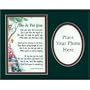 "She Is Not Gone" A Touching 8x10 Bereavement Gift, Double-matted In Navy over White (With A Place For A Picture), And Enhanced With Watercolor Graphics