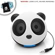 GOgroove Panda Pal Ultra Portable Speaker for Apple iPhone, iPod Nano, Touch, Shuffle and Classic *Includes Accessory Bag & Micro Fiber Cleaning Cloth