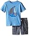Kids Headquarters Boys' Little 2 Piece Set-Graphic Tee and Cargo Short