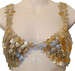 Gold Coin Bra Cover