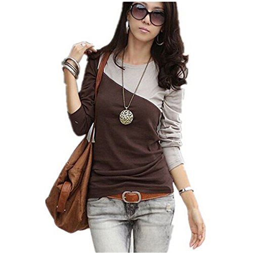 Women's Autumn Winter Korean Slimming Long-sleeved Round Neck T-shirt