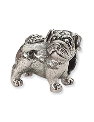 Sterling Silver Reflections Pug Bead