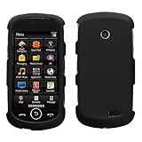 MyBat Solid Black Faceplate Snap-On Hard Cover Case for Samsung Solstice II ....