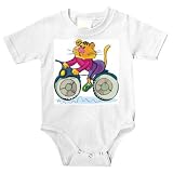Onesie with bicycle, lion, sport, animal, bike, riding, fitness, cycling