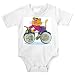 Onesie with bicycle, lion, sport, animal, bike, riding, fitness, cycling