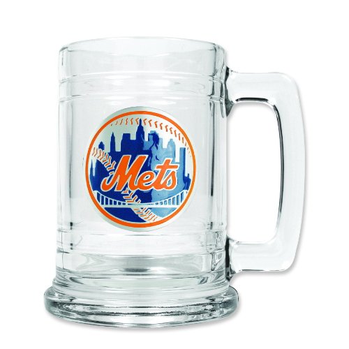 MLB New York Mets Glass Tankard 15oz