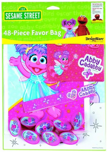 Sesame Street Abby Cadabby 48 Piece Favor Bag Set