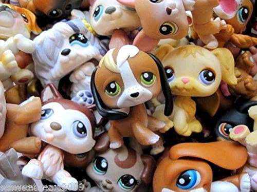 Littlest Pet Shop LPS 3 DOGS Lot Random Surprise Gift Grab Bag Puppy EUC Set