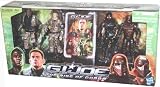 GI Joe Movie Series "The Rise of Cobra" Exclusive 4 Pack 4 Inch Tall Action Figure - G.I. JOE Versus COBRA - HEAVY DUTY with Backpack, Assault Rifle and Submachine Gun; DUKE with Assault Rifle and Pistol; M.A.R.S. Industries Weapons Officer with Assault Rifle, Pistol and Knife; Plus Neo-Viper with 2 Assault Rifles, Pistol and Backpack
