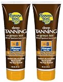 Banana Boat Deep Tanning Sunscreen, Broad Spectrum, SPF 8, with Green Tea, 8 oz.