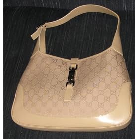 Gucci Handbags (Cream) Authentic Jackie-o Collection Monogram Gucci Bag with Original Dust Bag