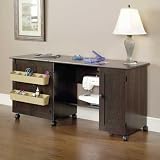 Cinnamon Cherry Craft and Mobile Sewing Cart Cinnamon Cherry Finish