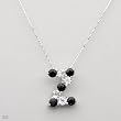 Necklace With 2.50ctw Precious Stones - Genuine Sapphires and Topazes 925 Sterling silver Length 16in