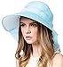 Bienvenu Ladies Sun Visor Wide Large Brim Swimming Beach Sun Hat
