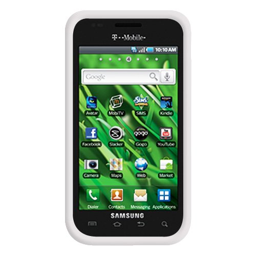Amzer Silicone Skin Jelly Case for Samsung Vibrant T959 - Lilly White