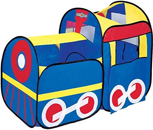 Pop up Play Tent. Portable Blue Design Makes This New Line Train for Kids Fun Both Indoor and Outdoor