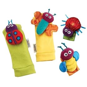 Lamaze Garden Bug Wrist Rattle/Foot Finder Set
