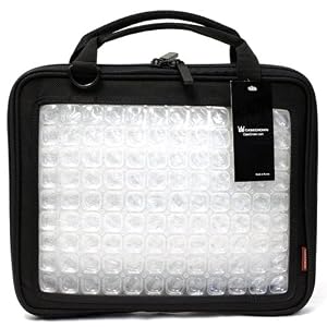 CaseCrown Air Cell Padded Briefcase w Air Cell Battery Protection (Black) for the Toshiba Mini...