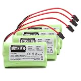 4-Pack Premium High Capacity truCell Equivalent BT-1007 , Bt1007 BT-904 , BT904 , BBTY0707001 Replacement Battery for Uniden DECT Series Cordless Phones and Many More.