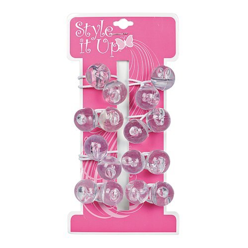 Style It Up Large Clear Hair Bobbles