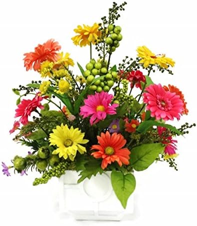 Lovely Silk Floral Accent Arrangement, Custom Design Centerpiece - April Love in our Patique Collection