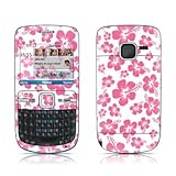 Pink Hibiscus Design Protective Skin Decal Sticker for Nokia C3 Smartphone  ....
