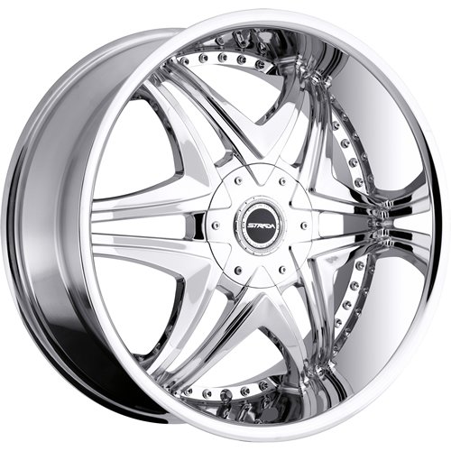 Strada Dolce 24 Chrome Wheel / Rim 6x135 & 6x5.5 with a 33mm Offset and a 87.1 Hub Bore. Partnumber S19460733