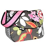 Sleek Slate Messenger Diaper Bag