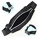 ilooper Reflective Sweatproof Running Belt Waist Pack With Touch Screen For Iphone 6,6S,6 Plus,6S Plus,Samsung Galaxy S5,S6,S7,Edge,Note 3,4,5 Black