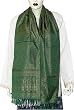 Silk Wrap Scarf Exclusive Workmanship India Style 22 x 72 inches (srfp281)