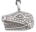 Aztec Indian Style Reptile Design Pewter Necklace