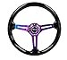 NRG REINFORCED STEERING WHEEL RST-018BK-MC + USPL STICKER