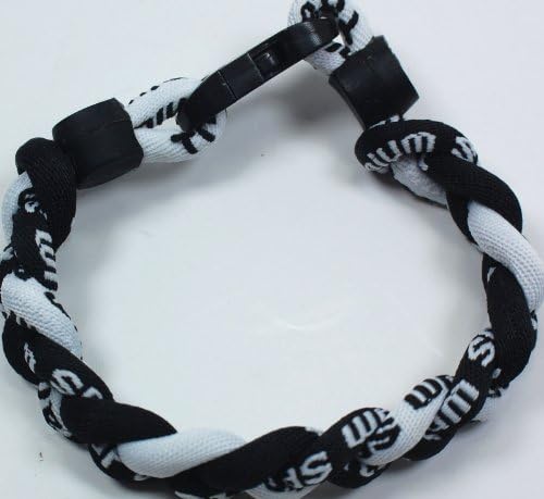 NEW! Black White 8" Torando Titanium Sport Wristband