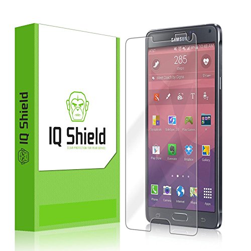 Samsung Galaxy Note 4 Screen Protector, IQ Shield® LiQuidSkin Full Body Skin + Full Coverage Screen Protector for Samsung Galaxy Note 4 HD Clear Anti-Bubble Film - with Lifetime Warranty