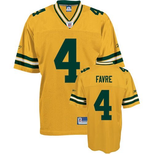 Brett Favre Green Bay Packers Gold NFL Stitched Premier Football Jersey
