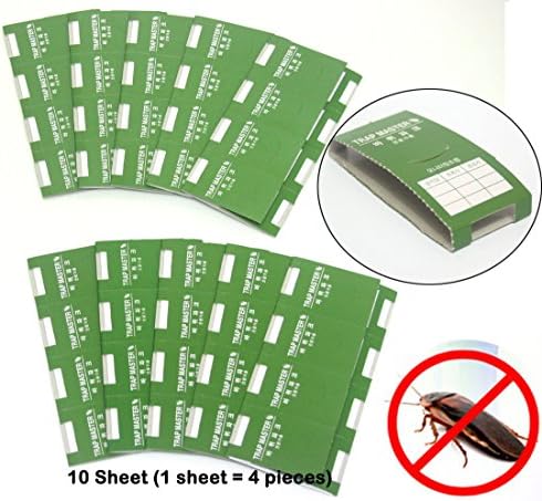 Trap Master / Cockroach Glue Traps 10 Sheet (1 sheet = 4 pieces) / Disposable Insect Pest Control / ants, Spider etc / MADE IN KOREA