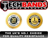 picture of TECHBANDS HOME STARTER | PREMIUM QUALITY 11 PIECE RESISTANCE BANDS SET | INCL. INSTRUCTION LEAFLET | YOGA PILATES ABS | HOME GYM ULTIMATE FITNESS EXERCISE CORDS TUBES | 1 YEAR WARRANTY