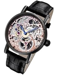 Rougois Tattoo Rose Gold Mechanical Skeleton Watch RS10004