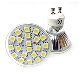 from JSG Accessories JSG GU10 5W 20 x SMD 5050 LED Super Bright Bulb in Day White 6000-6500K 50W Halogen Bulb