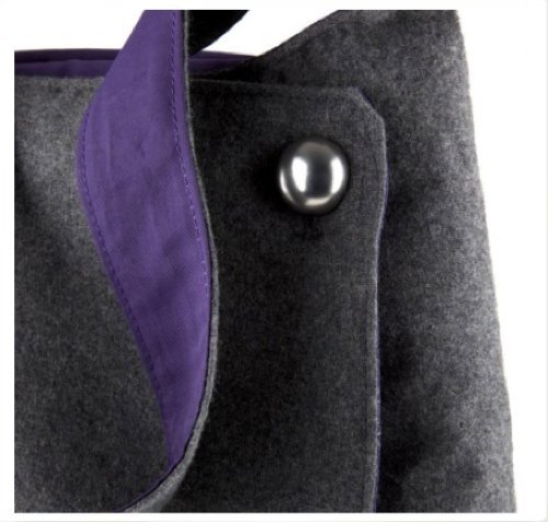Speck Products A-Line Tote for iPad, Netbook and eReaders, Gray/Purple (NBK-AL10-A00A15)