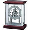 Mahogany wood mantle clock - 8x4.75x7