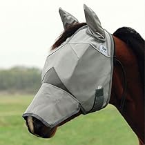 Cashel Crusader Fly Mask with Ears and Long Nose - Size: Horse
