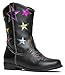 Girls' Metallic Star Western Cowboy Ryder Boots - Vegan Leather - Available In Toddler & Kids Sizes - Top Quality Kids Cowgirl Boots