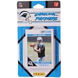 2011 Score Carolina Panthers Factory Sealed 11 Card Team Set. Players Include David Gettis, Chris Gamble, Steve Smith, Mike Goodson, Jonathan Stewart, Jon Beason, Jimmy Clausen, Brandon Lafell, Deangelo Williams, Cam Newton, Kealoha Pilares.