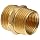 Anderson Metals Brass Garden Hose Fitting, Connector, 3/4" Male Hose ID x 3/4" Male Pipe x 1/2" Tapped Female Pipe