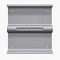 Apple Cinema Display VESA Mount Adapter Kit - Mounting component ( wall plate ) for flat panel - anodized aluminum - wall-mountable