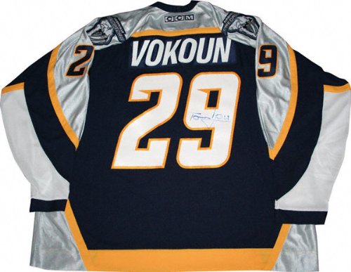 Tomas Vokoun Nashville Predators Autographed Replica Jersey