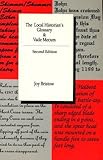 The local historian's glossary and vade mecum